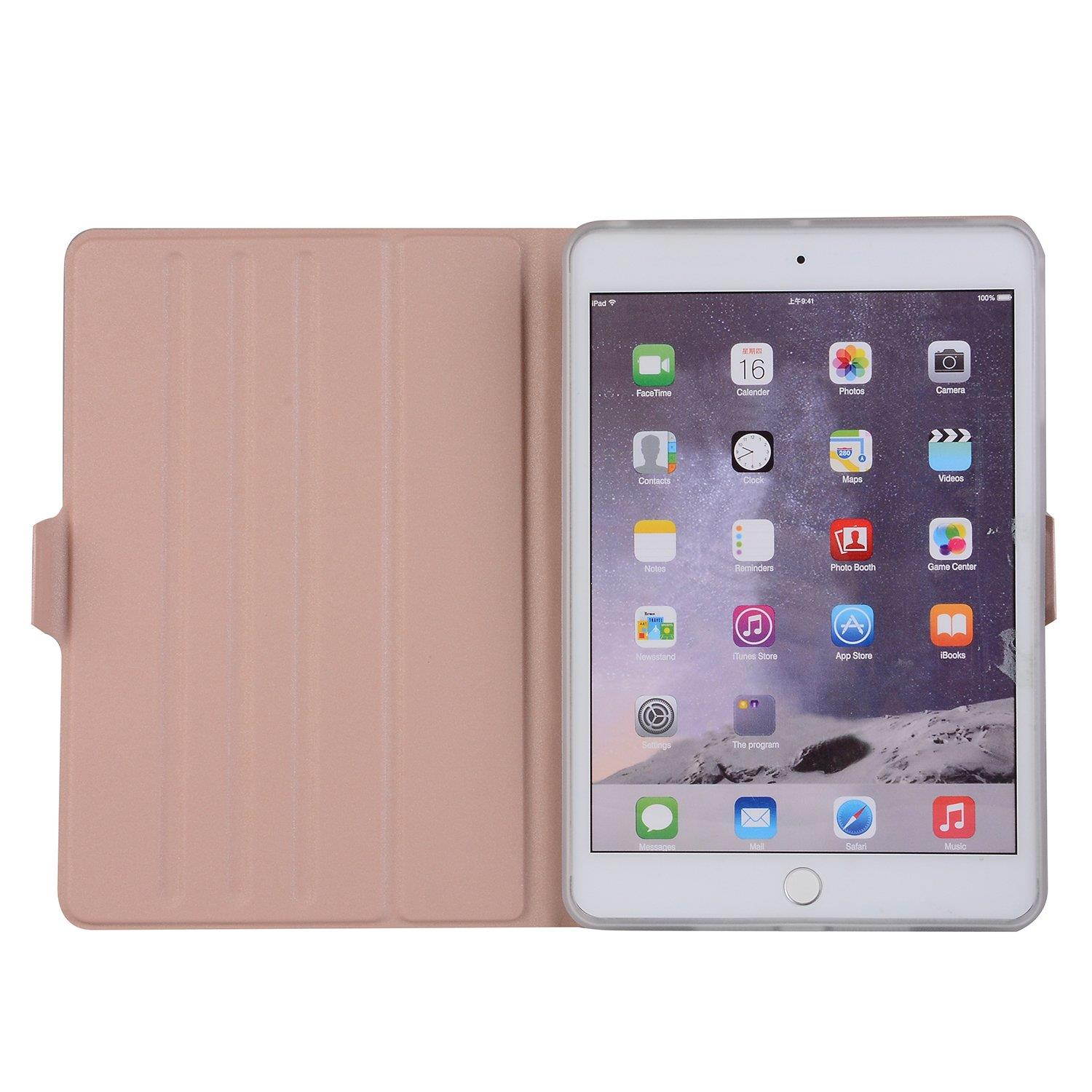 iPad Pro 9.7 2016 Case Cover,Dream Wings 360 Degrees Rotating Slim Stand Smart Screen Protective Case Cover for Apple iPad Pro 9.7 inch 2016 Released Tablet (iPad Pro 9.7 2016, Rose Gold)