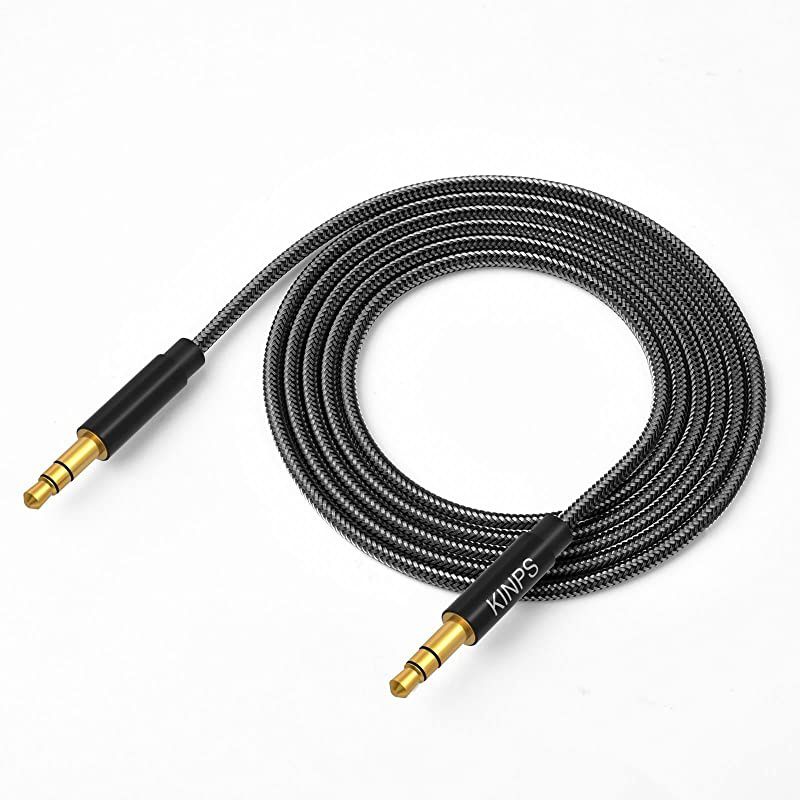 Audio Auxiliary Stereo Audio Cable 35mm Stereo Jack Male to Male Stereo Jack Cord for Phones Headphones Speakers Tablets PCs MP3 Players and More 10FT 3M Black