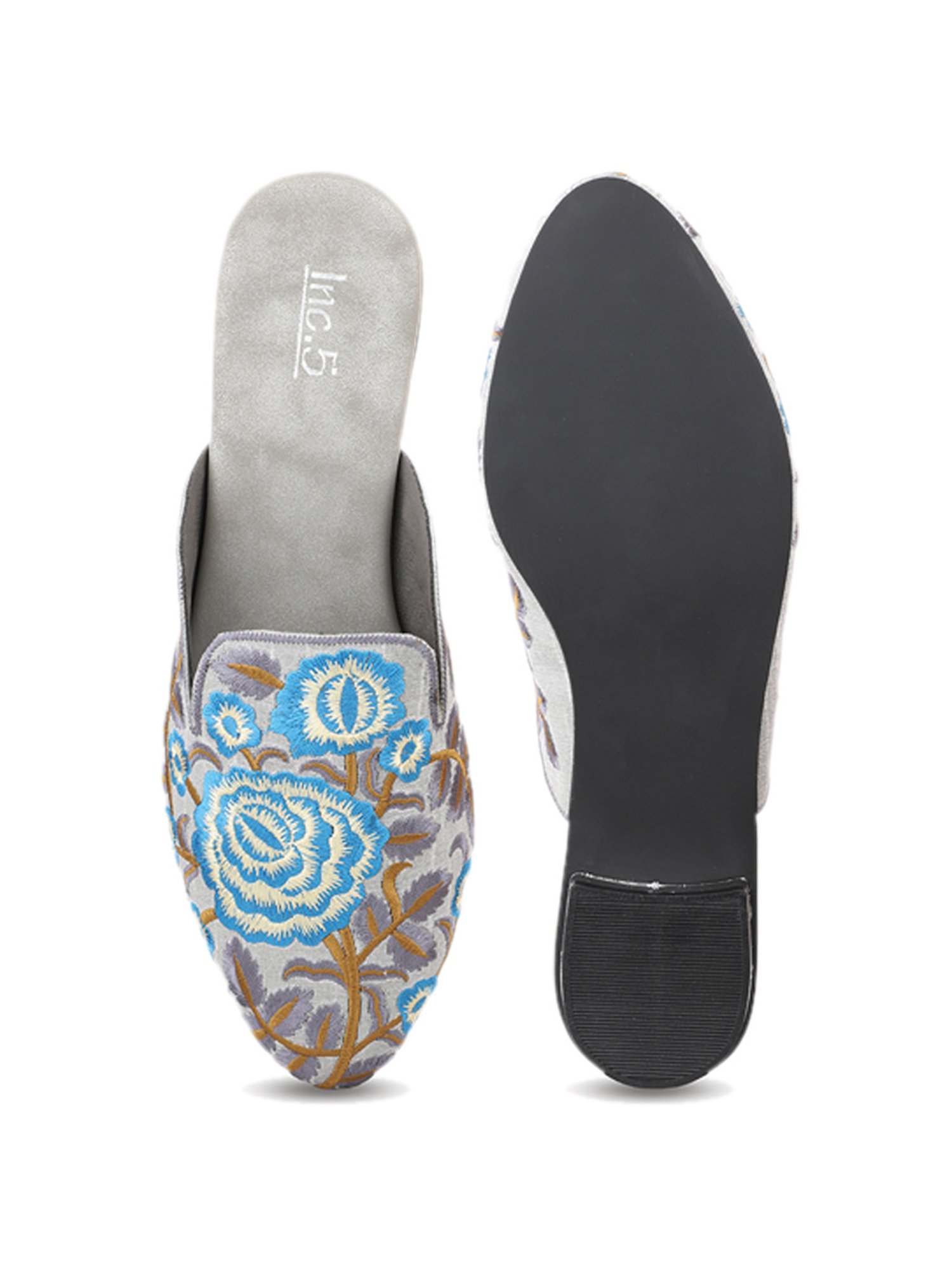 Inc.5 Women's Grey Mule Shoes