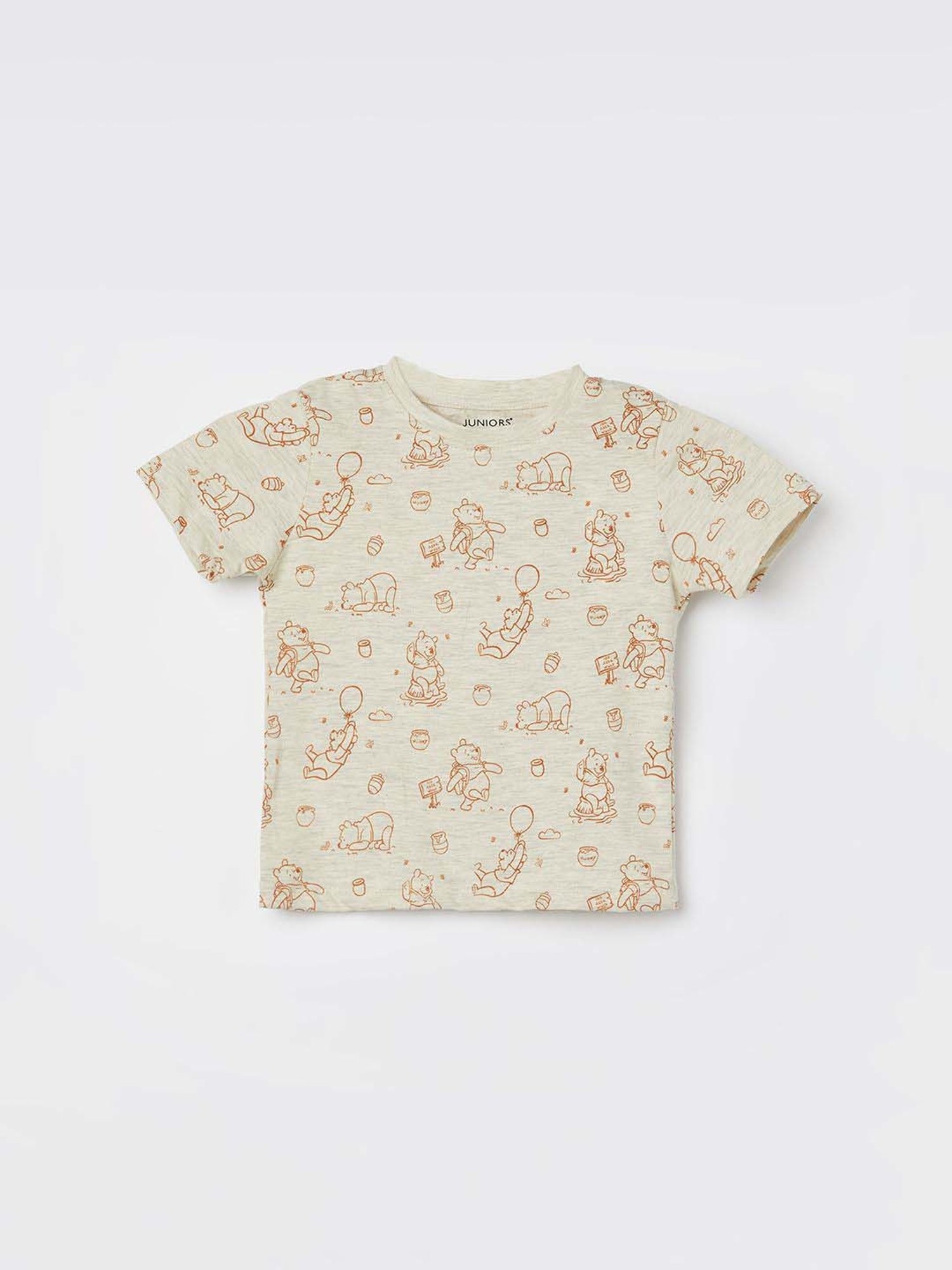 Juniors by Lifestyle Boys Beige Cotton Printed Coordinate Set