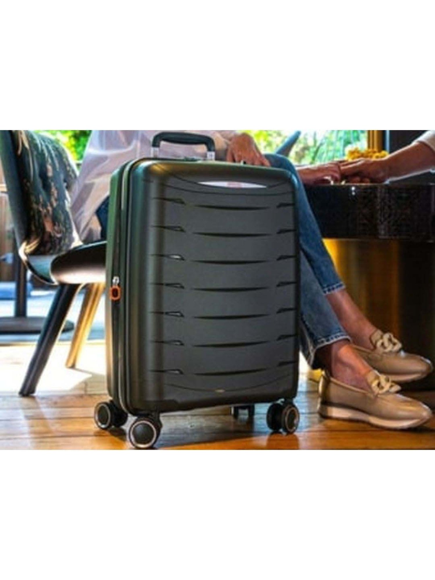 Jump Furano 2 Carbon 8 Wheels Medium Hard Cabin Trolley Bag Set of 2