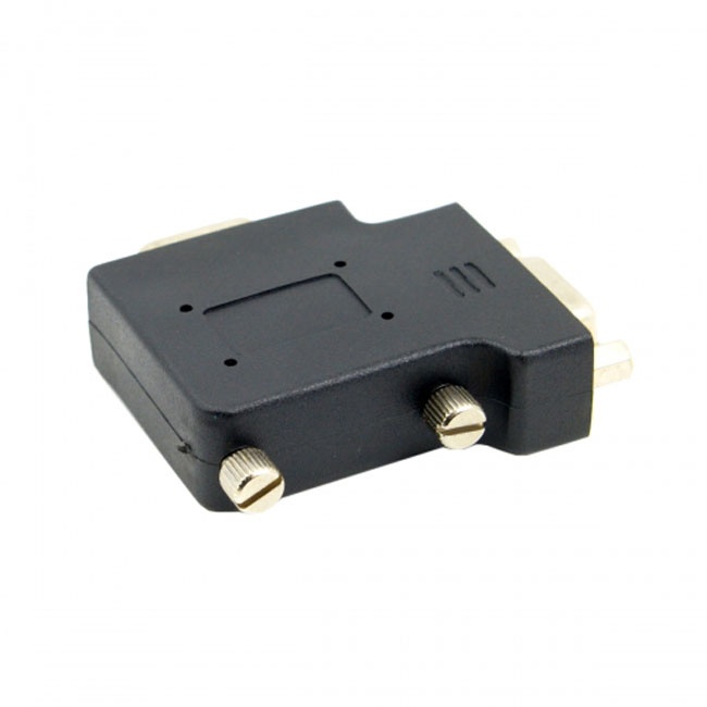 Jimier Vertical Flat Left Angled 90 Degree VGA SVGA Male To Female extension Adapter DB-002-LE