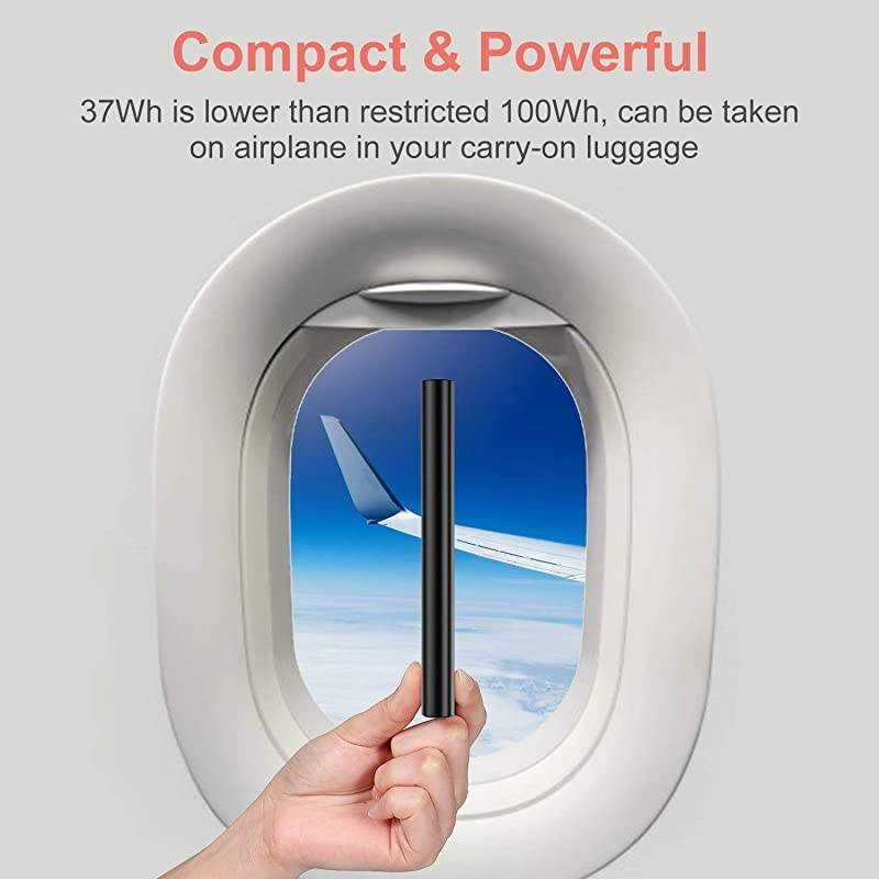 Quick Charge QC 3.0 Portable Charger Fast Charging Slim Compact Power Bank High Capacity Battery Pack Compatible with iPhone iPad Samsung Galaxy Cell Phone Android Smartphone and More (Black)