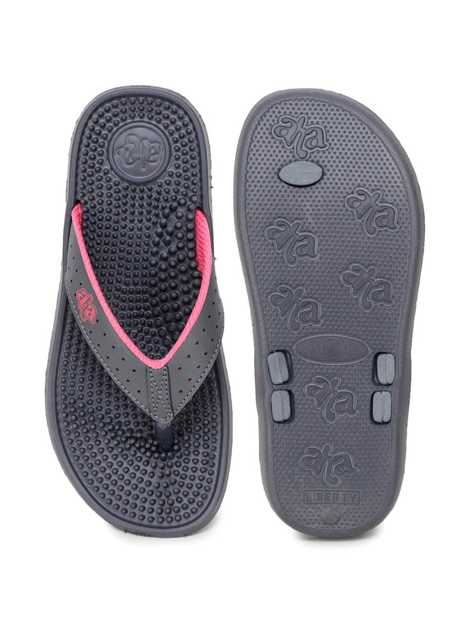 A-HA by Liberty Kids Grey Flip Flops