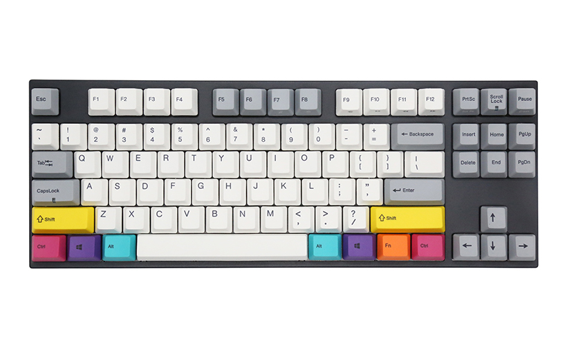 2, 60% Wired/Wireless Mechanical Keyboard (Kailh Box Brown Switch/White Case) - Full Keys Programmable - True RGB Backlit - Tap Arrow Keys - Double Shot PBT Keycaps - NKRO - 1900mAh Battery