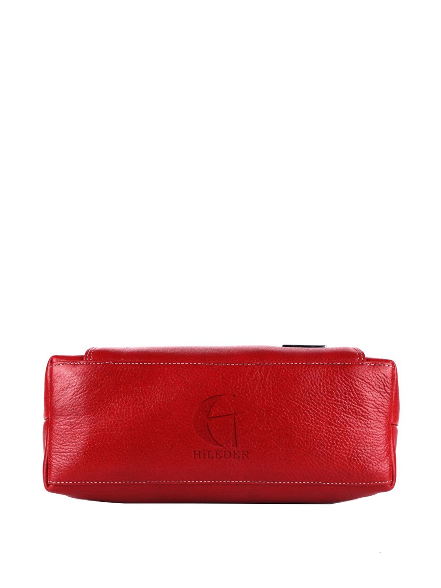 HiLEDER Red Solid Medium Handbag