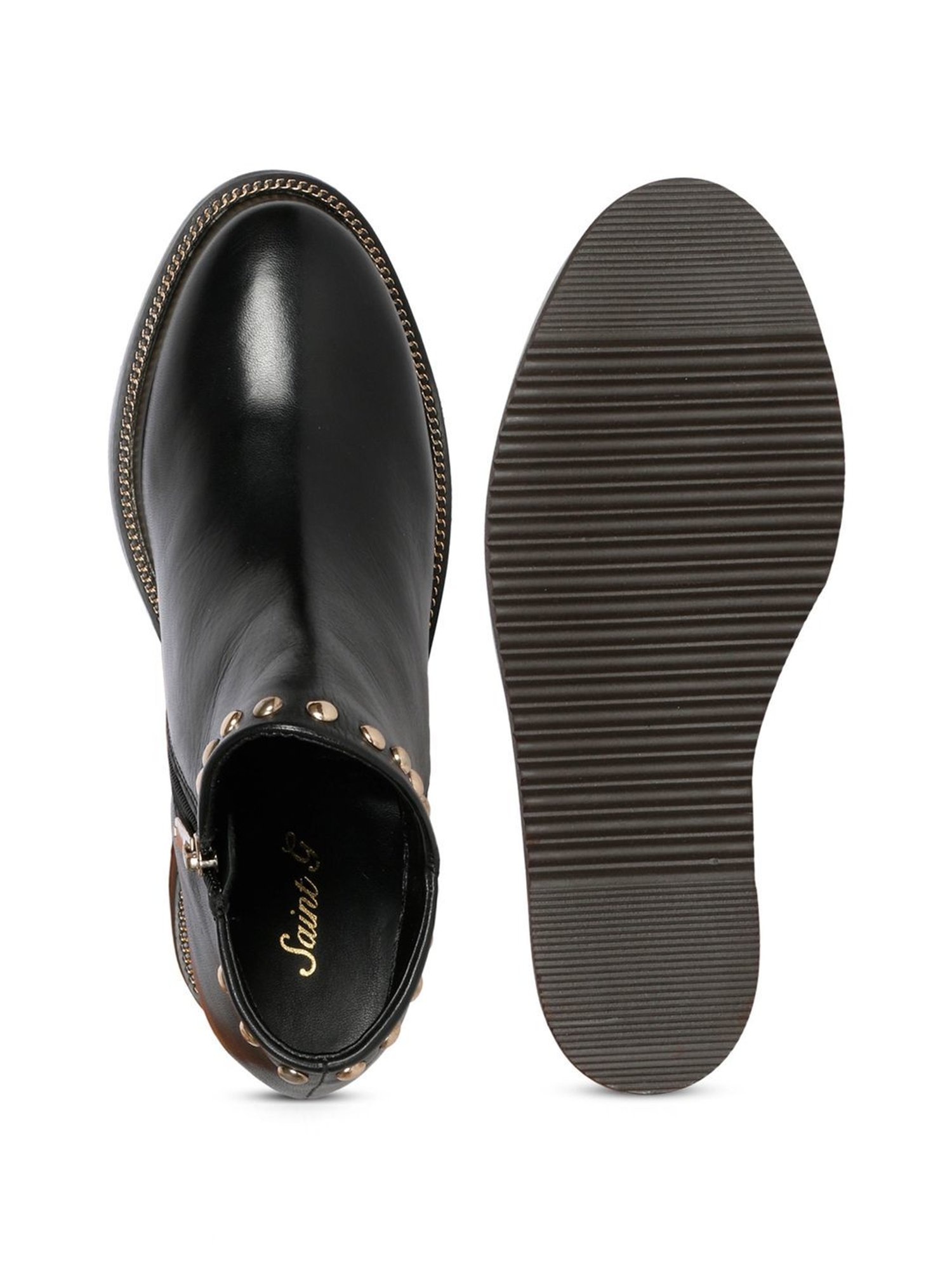 Saint G Women's EMILY Black Wedge Booties