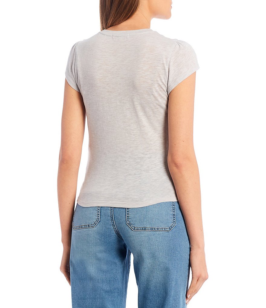 Copper Key Tulip Sleeve Knit Tee