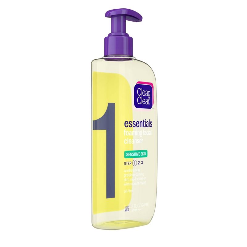 Clean & Clear Essentials Foaming Face Wash for Sensitive Skin - 8 fl oz