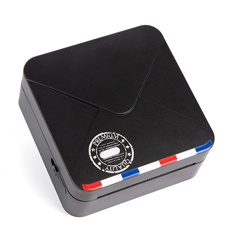 Mini Pocket Printer, 300dpi Bluetooth Thermal Printer Portable Sticker Printer Compatible with iOS + Android for Journal Planner, Reading Note, DIY, Crafts