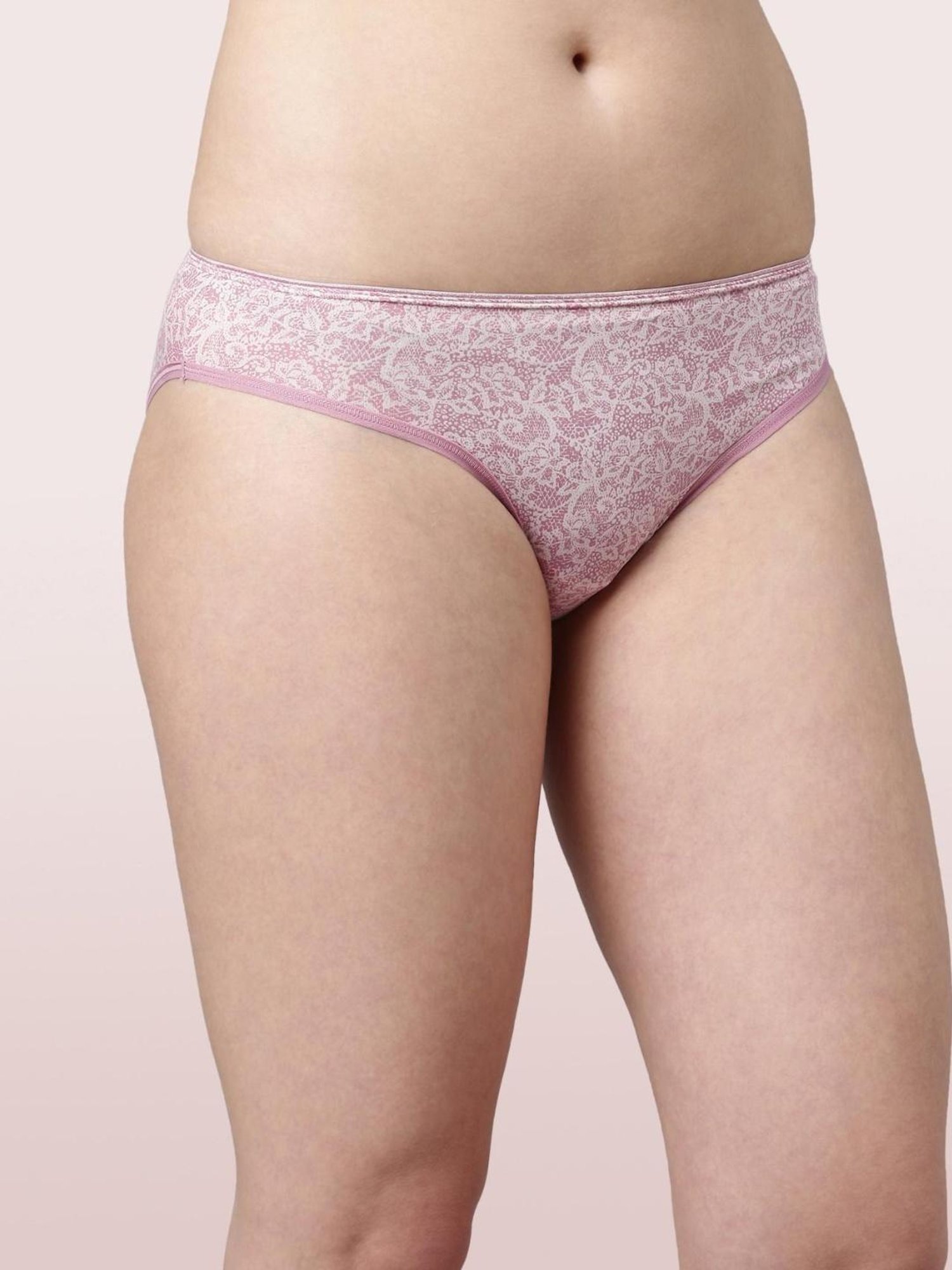 Enamor Lilac Printed Panty