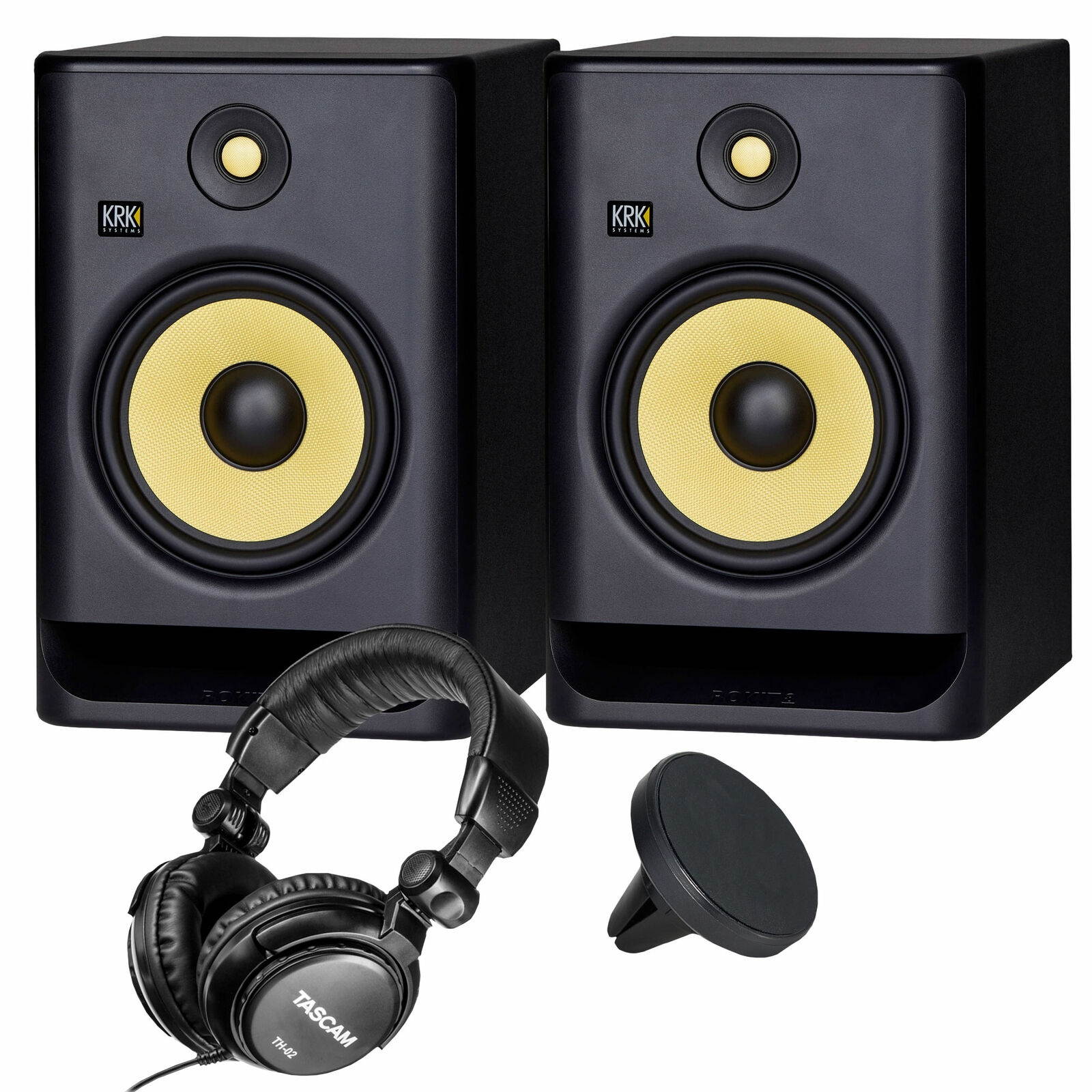 KRK RP8 Rokit 8 G4 Professional Bi-Amp 8" Powered Studio Monitor Pair Kit