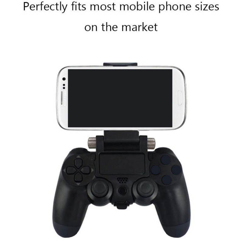 Phone Bracket Adjustable Gaming Gamepad Wrap Holder Mount For PS4 Controller Phone Clip Mount Holder Android /ios Mobile Phone Bracket Game Clamp Adjustable Stand