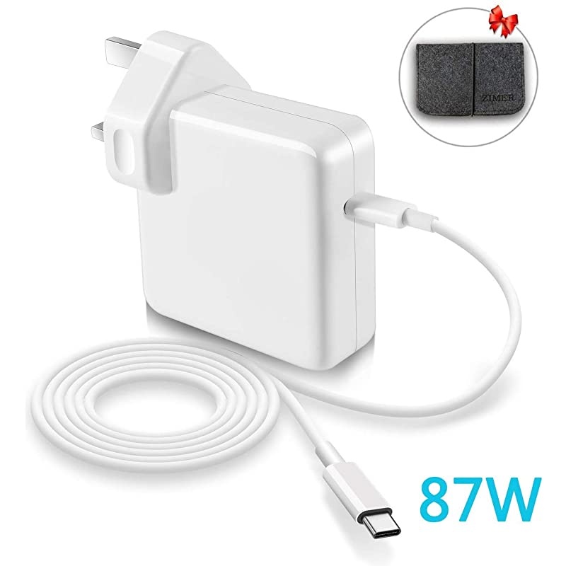 AC Power Adapter US Wall Folding Plug Duck Head (2 Pack),  Charge Adapter US Standard Plug Duck Head for MacBook Pro/MacBook Air/Mac iBook/iPhone/iPod/etc.(White) (Upgrade)
