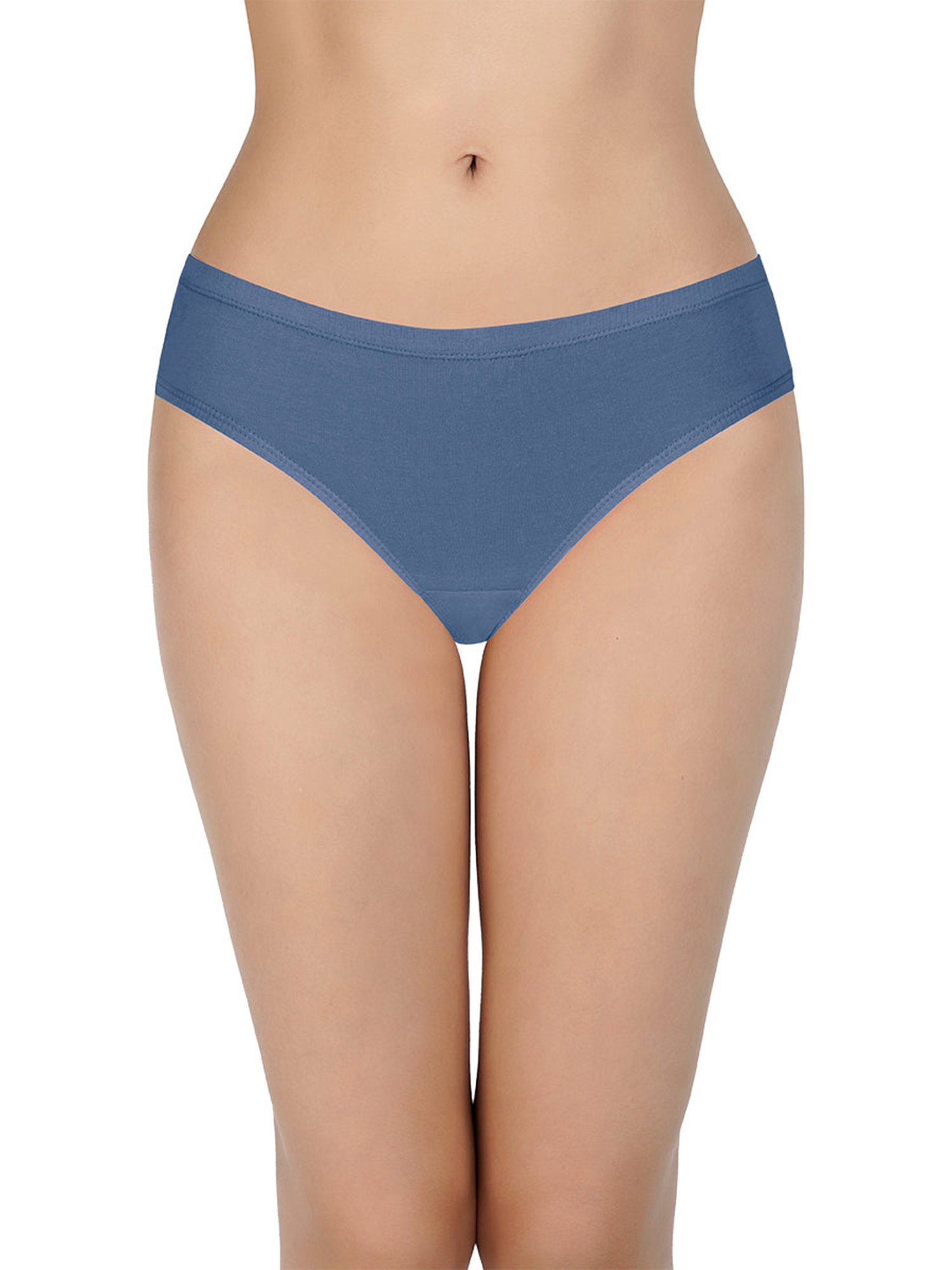 Every De by Amante Pink & Indigo Cotton Printed Bikini Panties - Pack Of 3