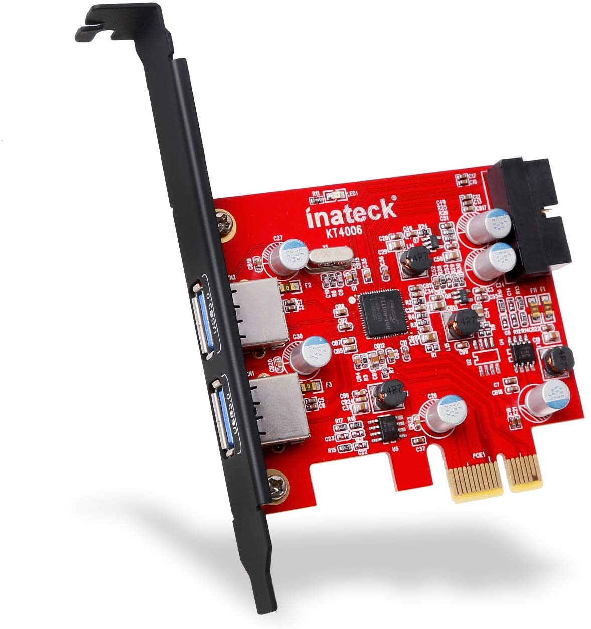 Inateck 2-Port Pci-E USB 3.0 Express Card, Mini Pci-E USB 3.0 Hub Controller Adapter with Internal USB 3.0 20-Pin Connector - Expand Another Two USB 3.0 Ports - No Additional Power Connection Needed