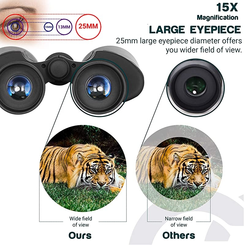 Giant Binoculars Astronomy 15X70 with Phone Adapter Tripod Adapter and Carrying Bag FMC Waterproof Binoculars for Adults Kids