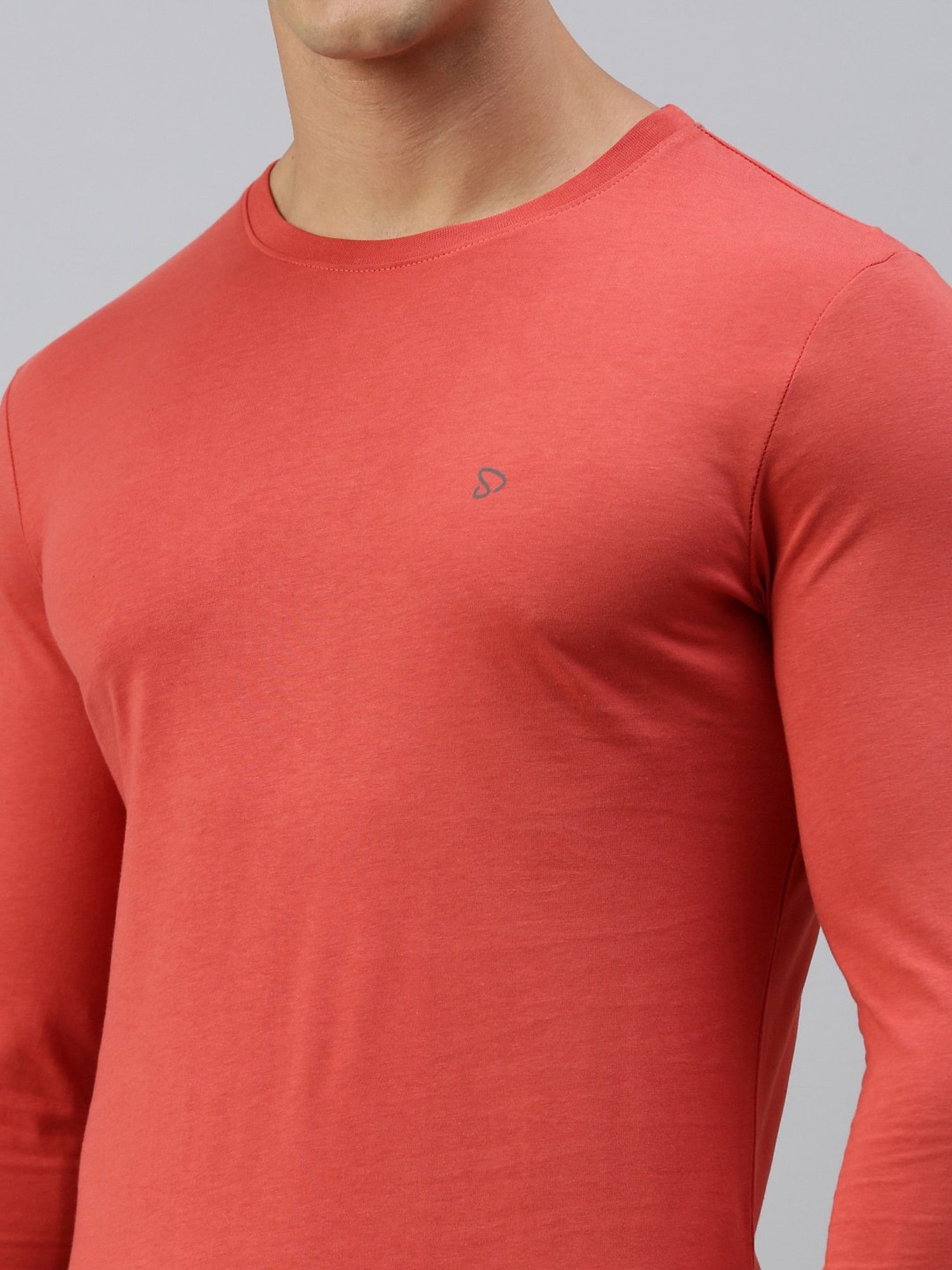 Sporto Coral Regular Fit Crew T-Shirt