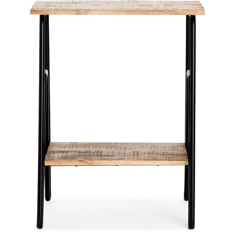 Cooper Industrial Side Table Brown - ClickDecor