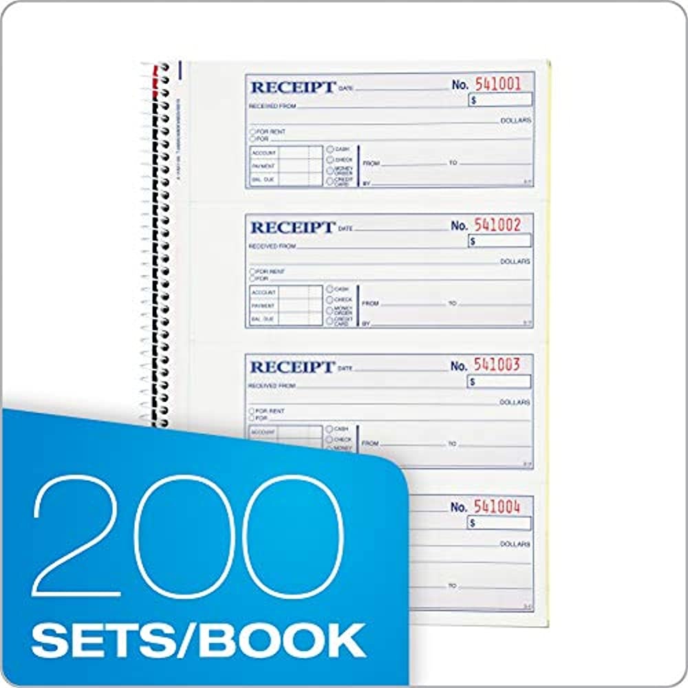 Adams Wire Bound Money/Rent Receipt Books