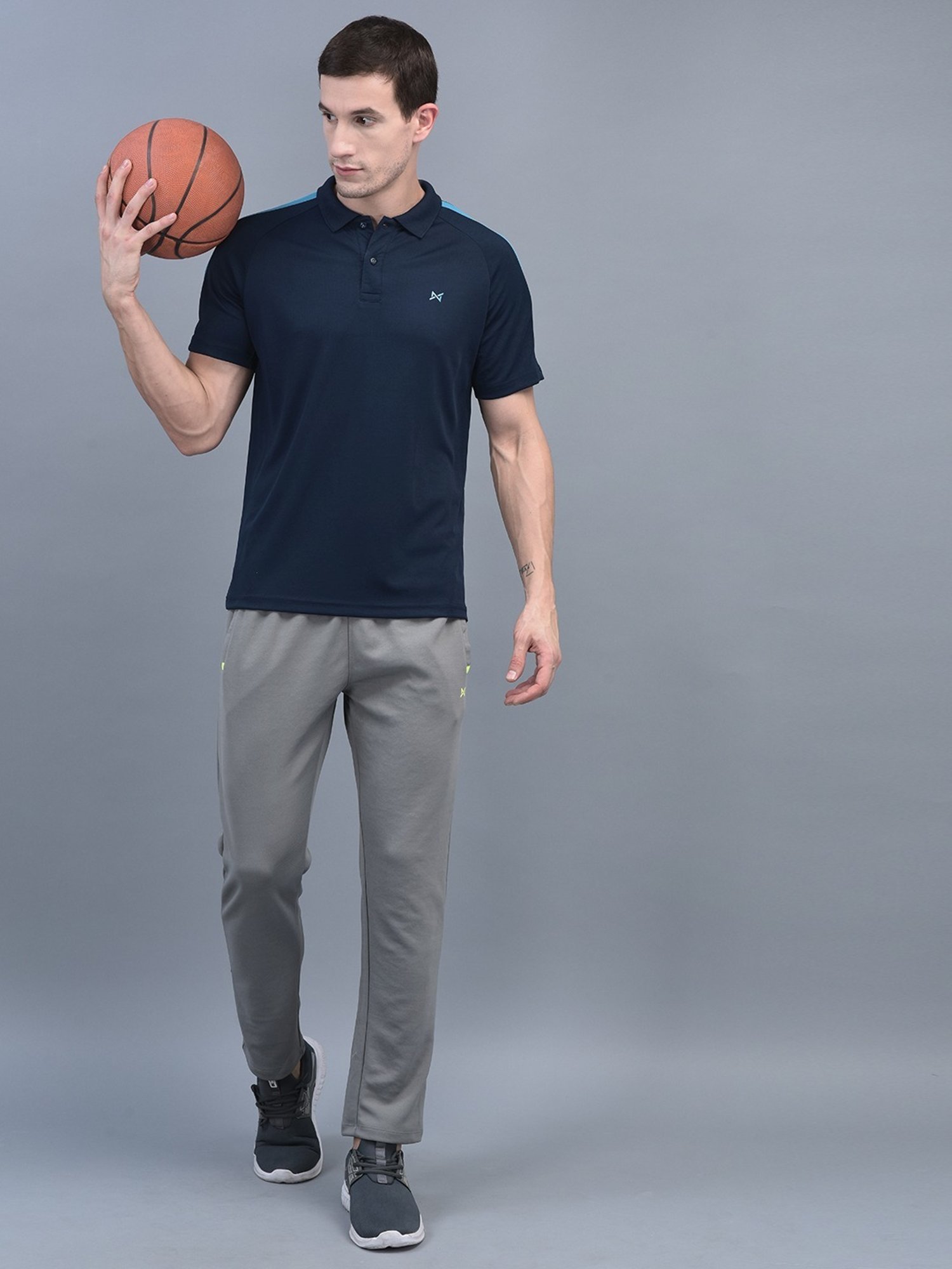 Force NXT Multicolored Regular Fit Sports Trackpants - Pack Of 3