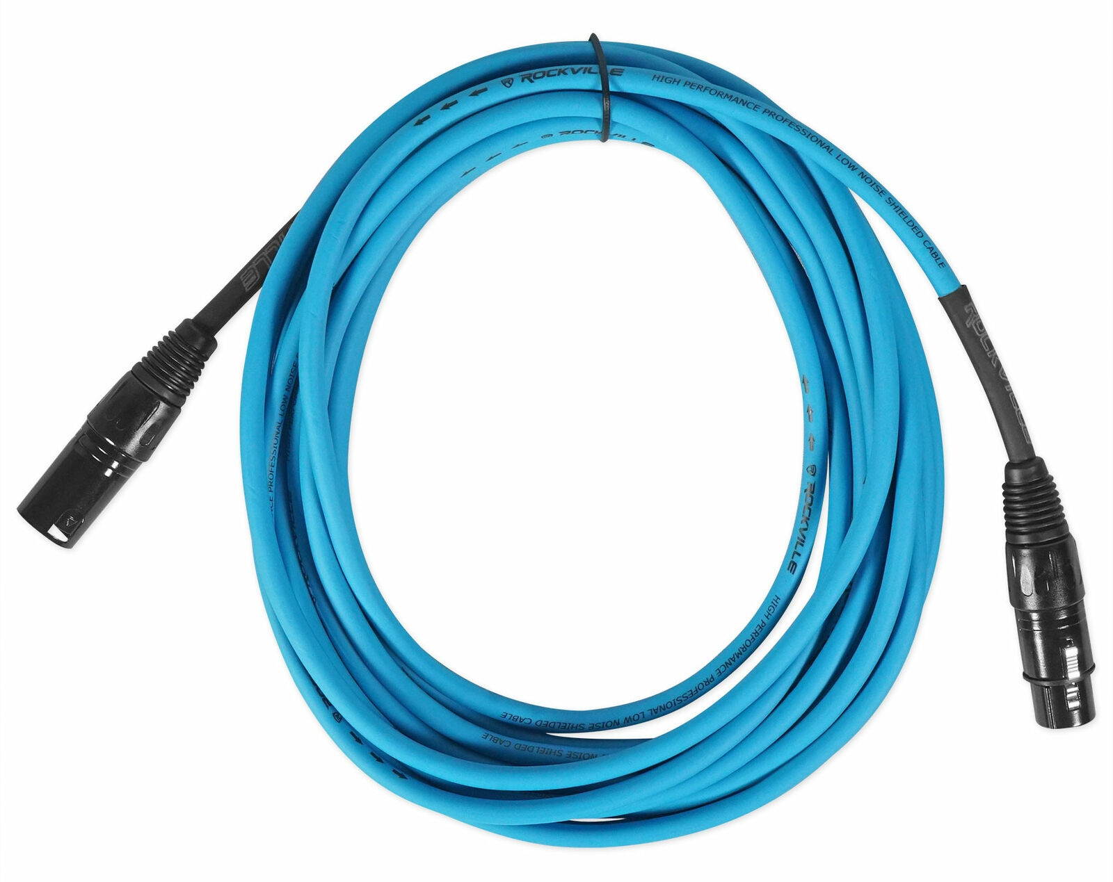 4   RCXFM20E-Blue 20 Foot Female to Male XLR Mic Cables 100% Copper