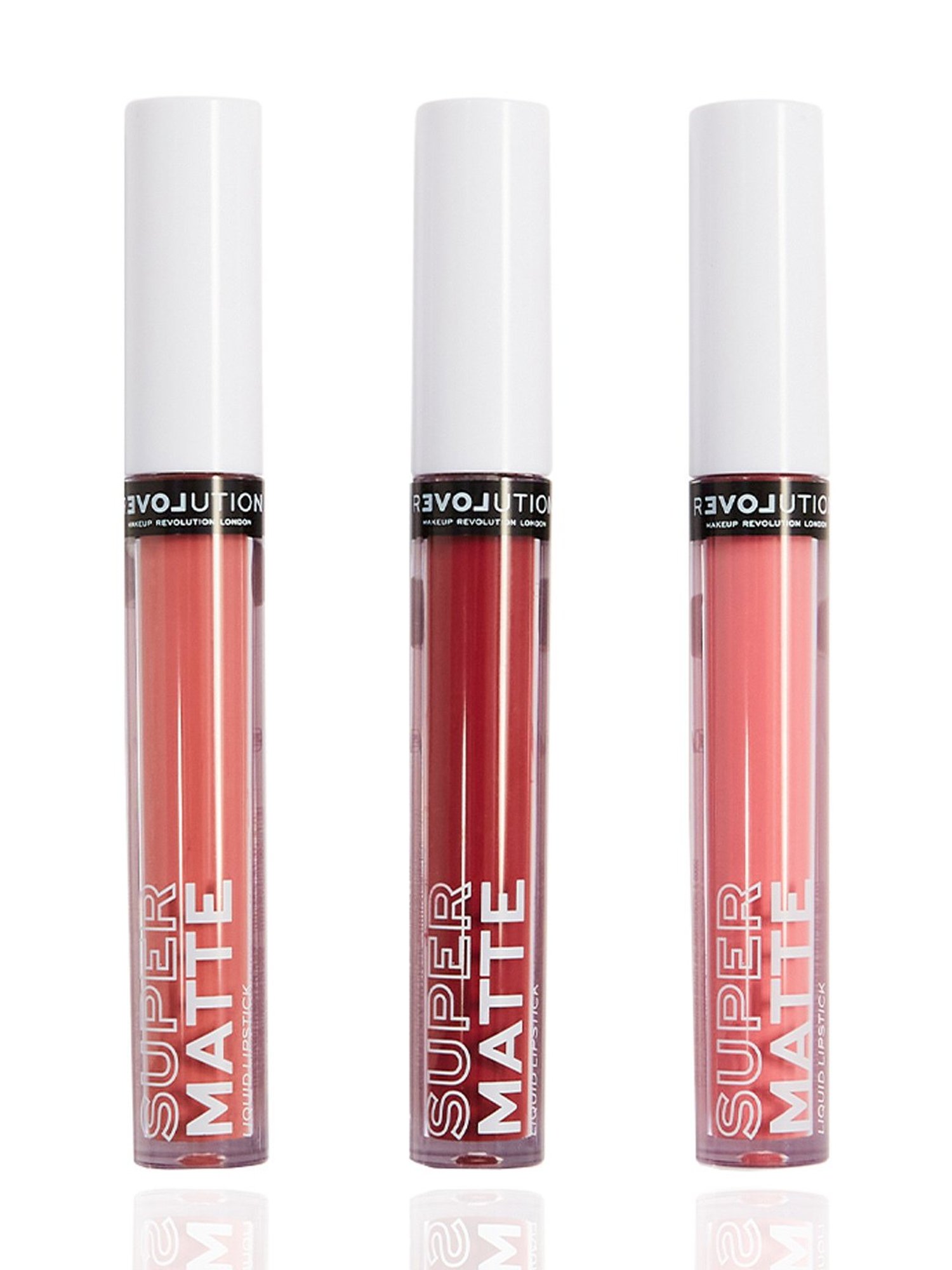 Makeup Revolution Relove Super Matte Liquid Lip Set - Kiss