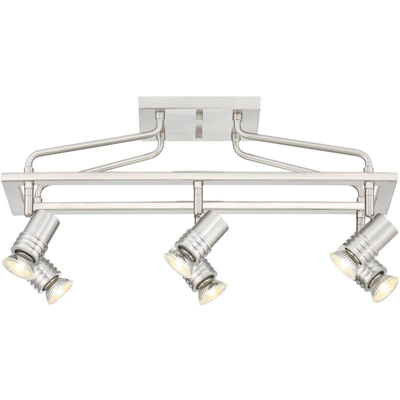 Pro Track Sven 6-Light Brushed Nickel Cage Track Fixture