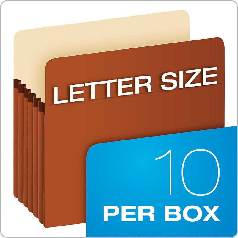 Smead Pressboard Folders with Two Pocket Dividers Legal Six-Section Red 10/Box 19079