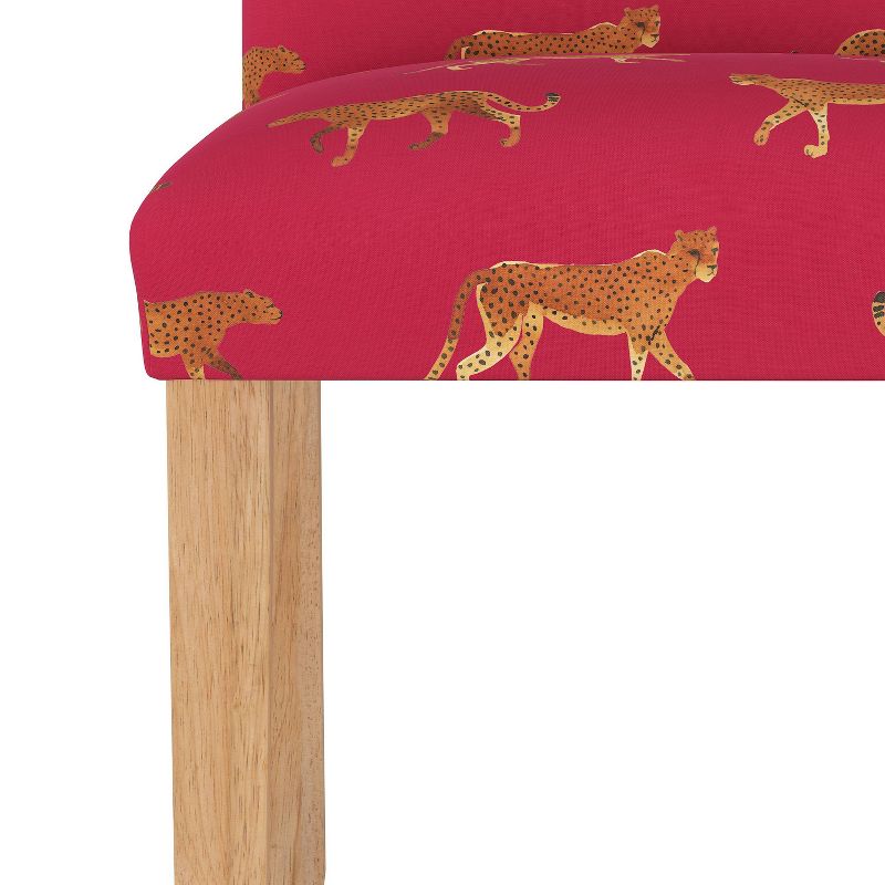 Dining Chair Cheetah Walk Raspberry - Skyline Furniture