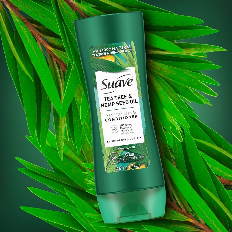Suave Professionals Tea Tree + Hemp Seed Oil Revitalizing Conditioner - 12.6 fl oz