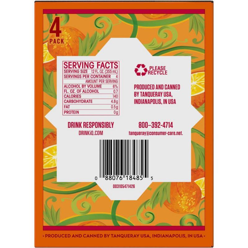 Tanqueray Sevilla Orange Gin & Soda Cocktail - 4pk/355ml Cans