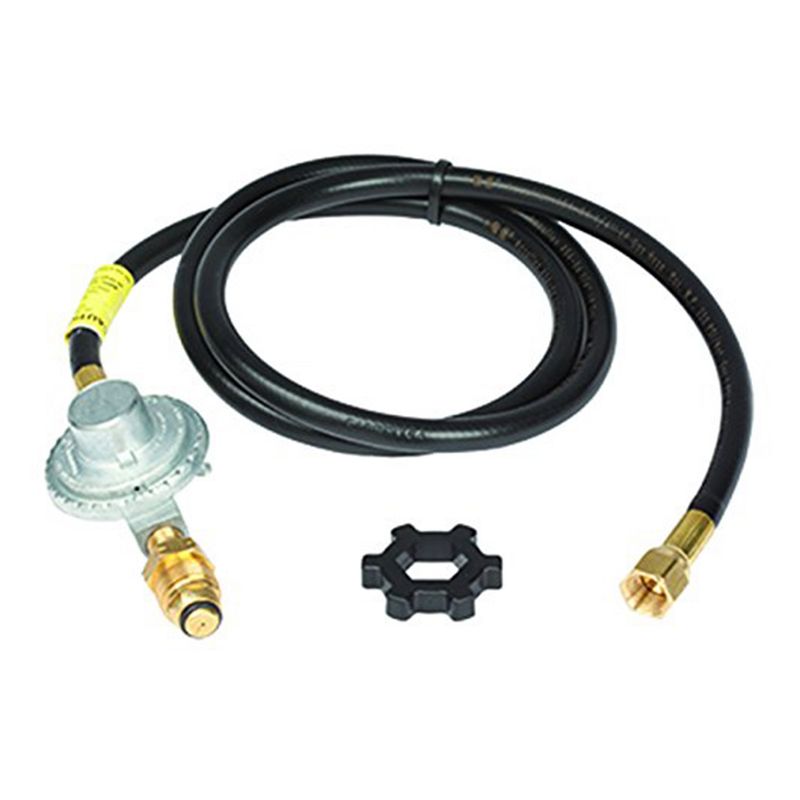 Mr. Heater 12-Feet Hose Propane Gas Regulator Assembly with Restricted Flow Soft Nose P.O.L.