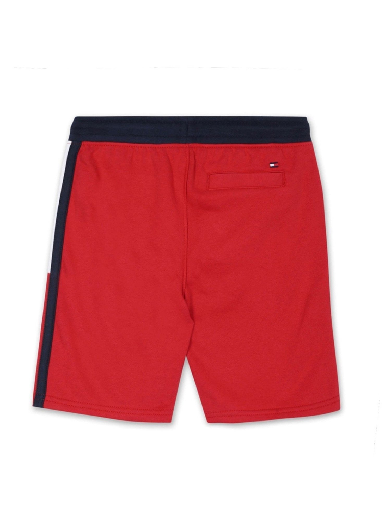 Tommy Hilfiger Kids Apple Red Printed Regular Fit Shorts