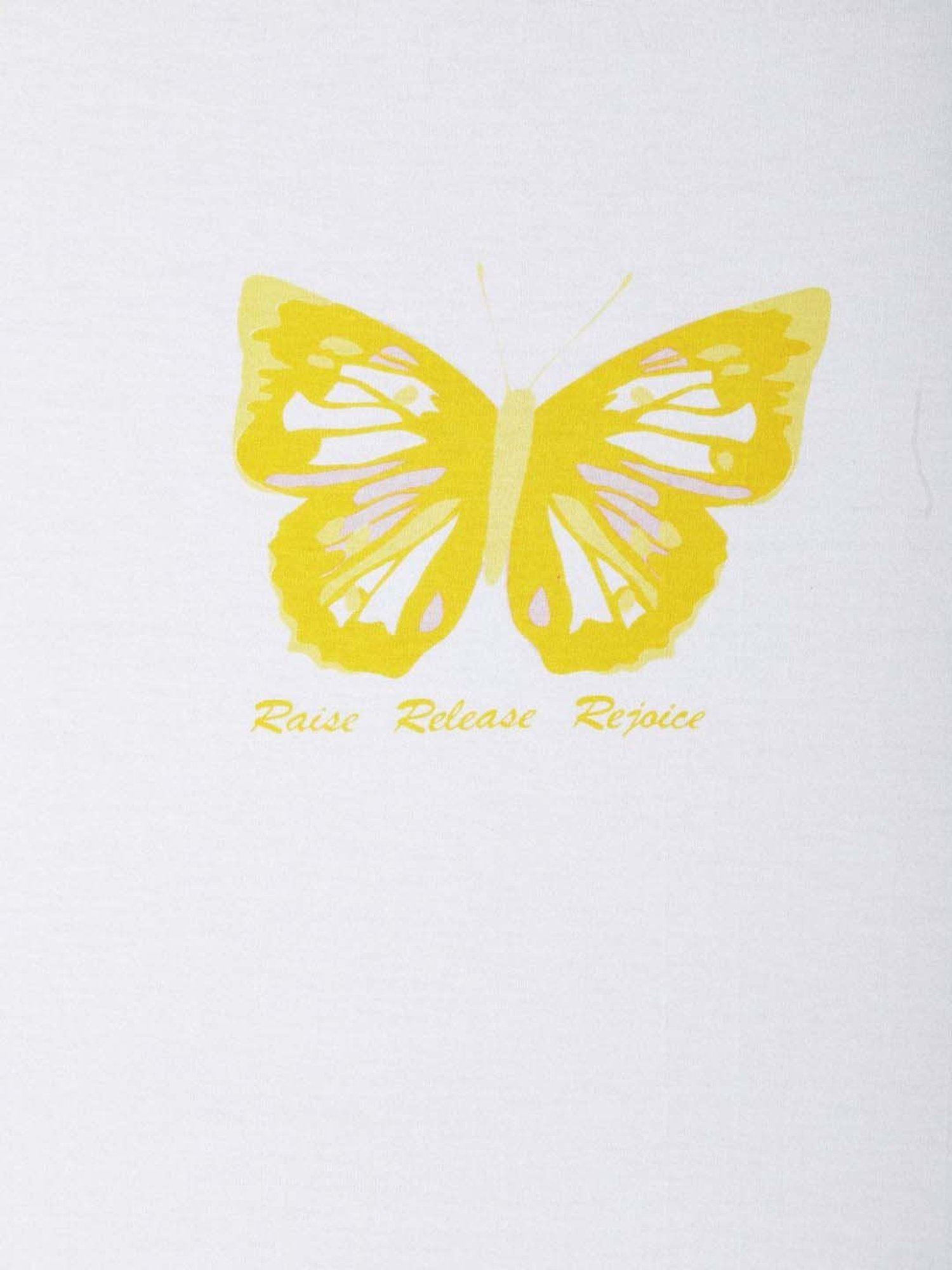 People by Pantaloons White Cotton Printed Crop T-Shirt