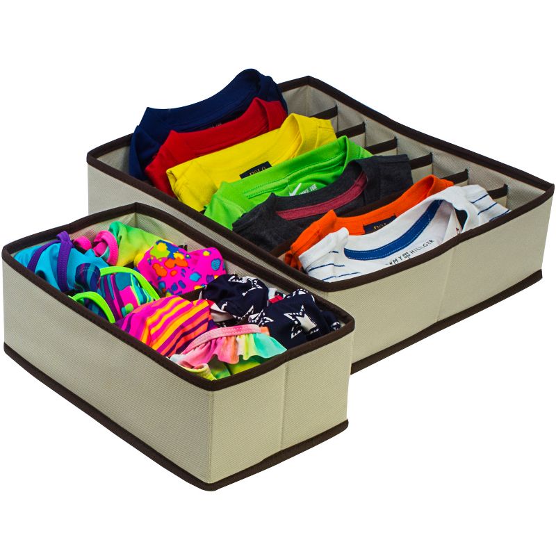 Sorbus Cube Storage Box Buff Beige