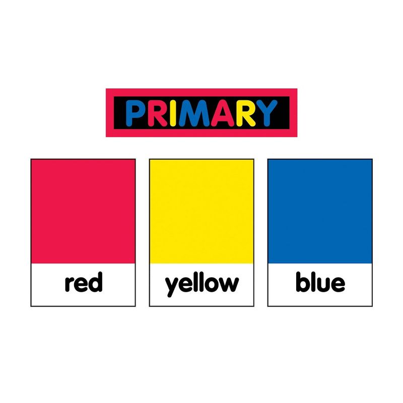 26pc Schoolgirl Style Just Teach Color Cards Mini Bulletin Board Set - Carson Dellosa