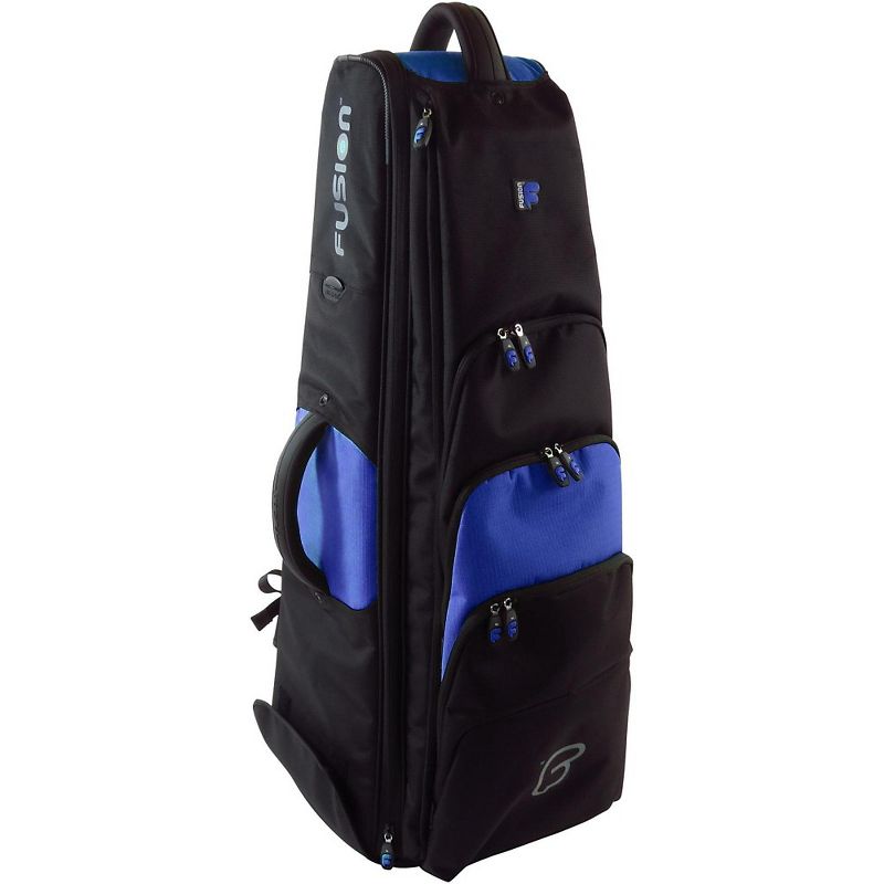 Fusion Premium Bass Trombone Bag Black and Blue
