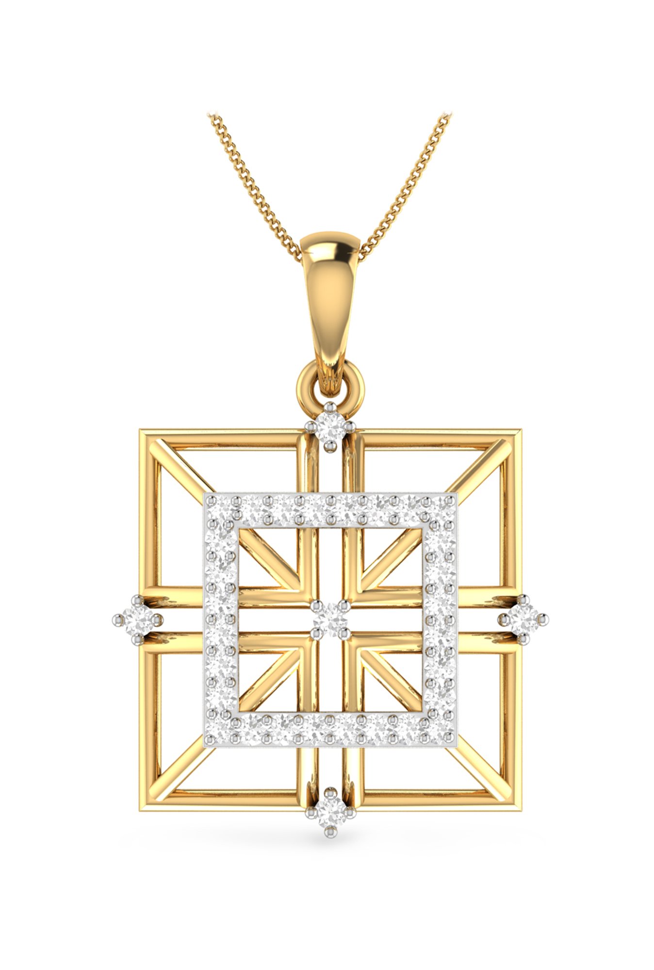 PC Jeweller Nabh 22 kt Gold Pendant without Chain