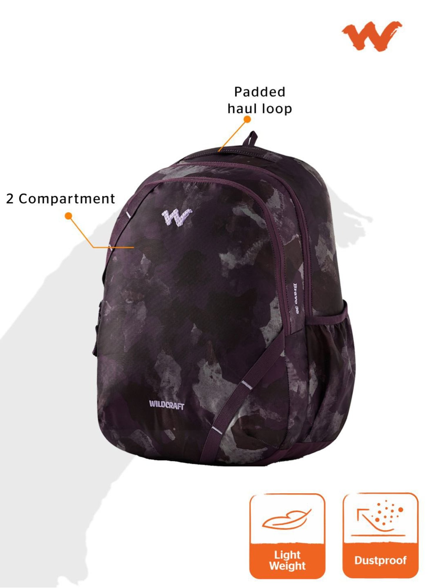 Wildcraft Bravo 35 Tan Backpack