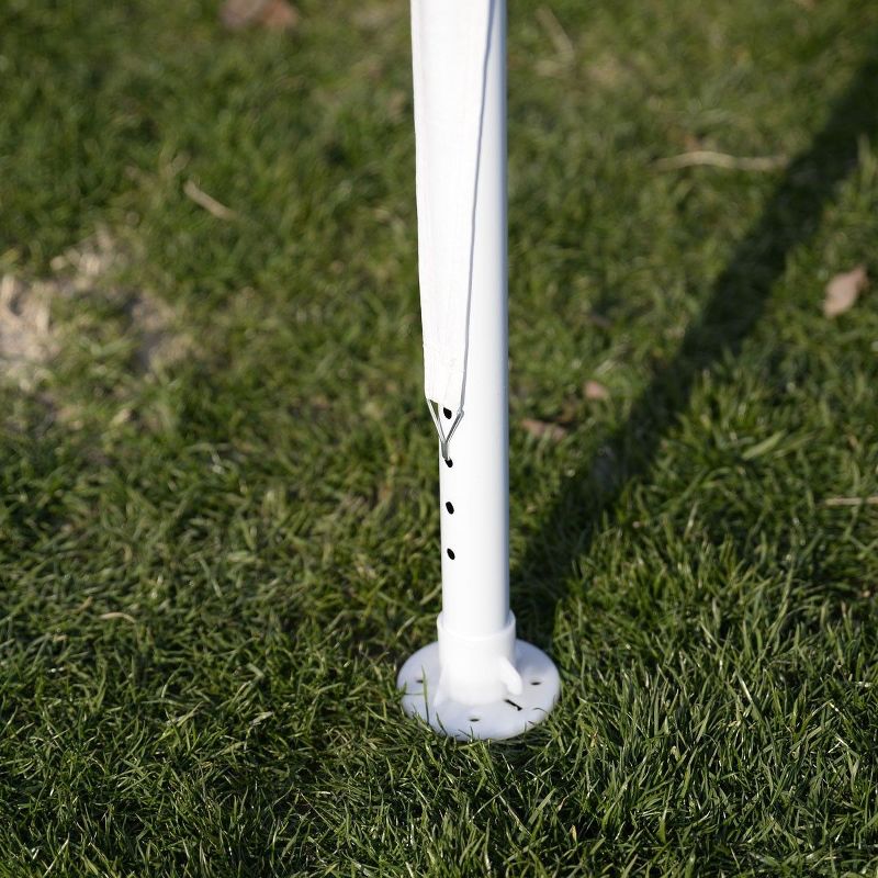 Caravan Canopy Domain 10 x 20 Foot Straight Leg Instant Canopy Tent Set, Black