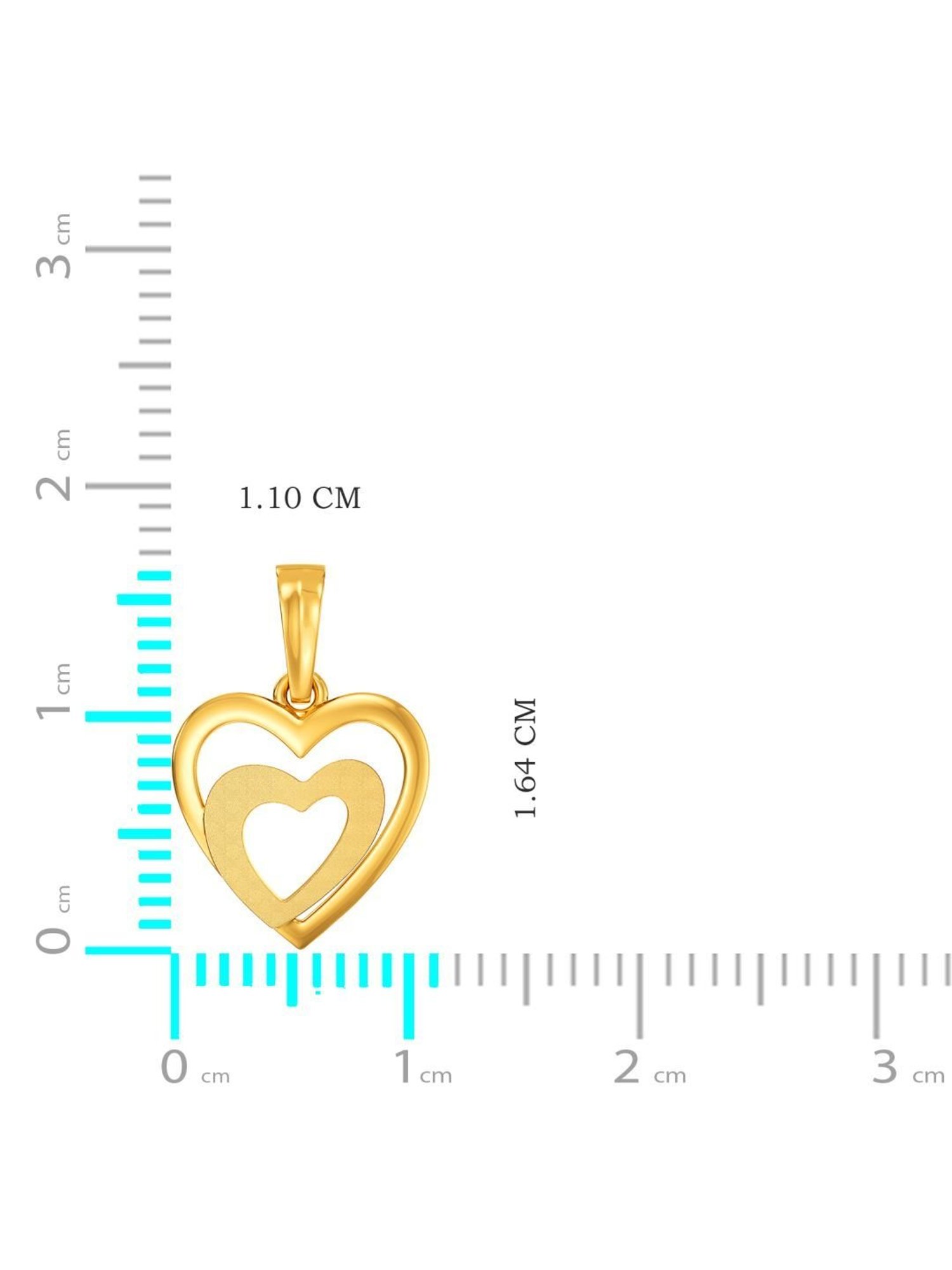 Joyalukkas 22k Love Embrace Gold Pendant