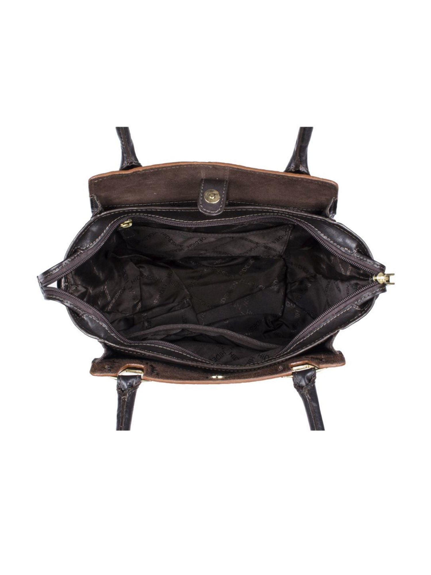 Hidesign Tan Textured Medium Handbag