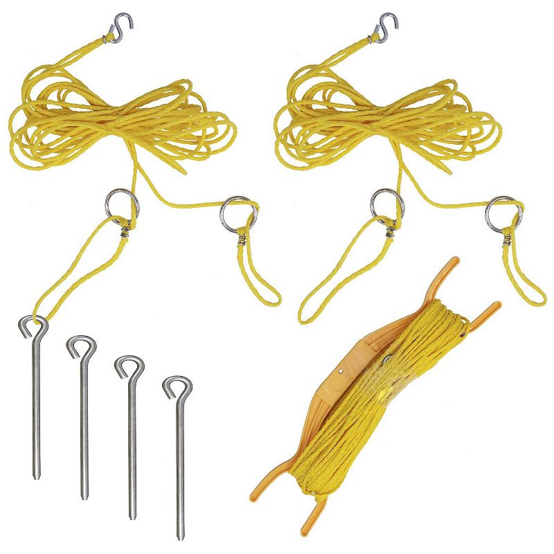 Park & Sun Sports Complete Outdoor Badminton Set with Carry Case, Blue