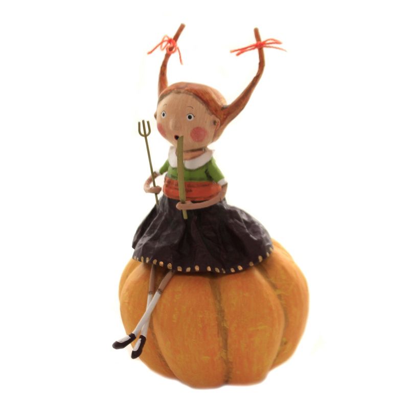 Lori Mitchell 7.0" Prissy Pumpkin Eater Thanksgiving  -  Decorative Figurines
