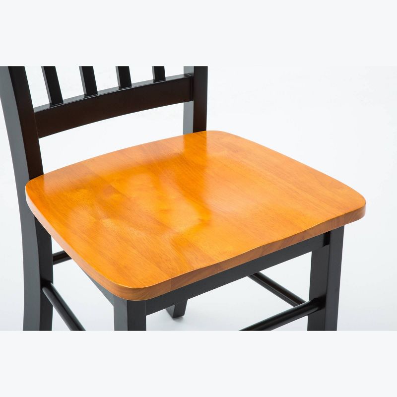 5pc Shaker Dining Set Wood/Black/Oak - Boraam Industries