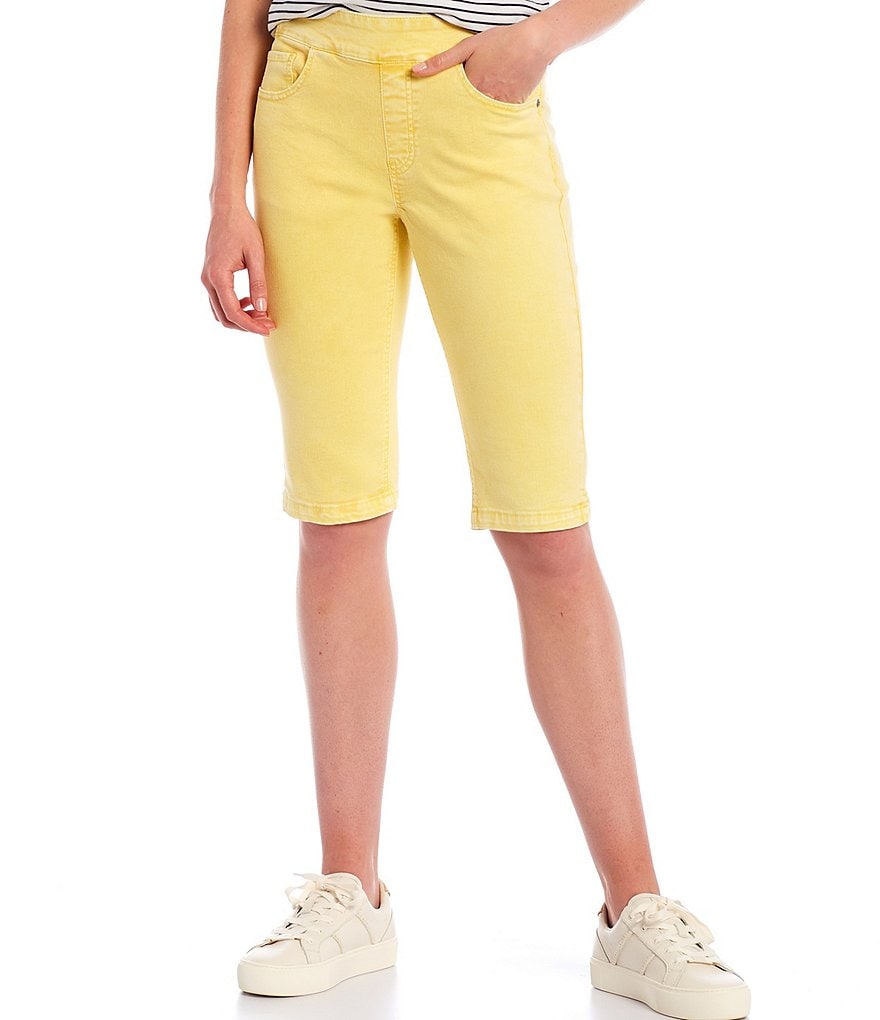 Westbound Petite Size the PARK AVE fit Indigo Skimmer Shorts