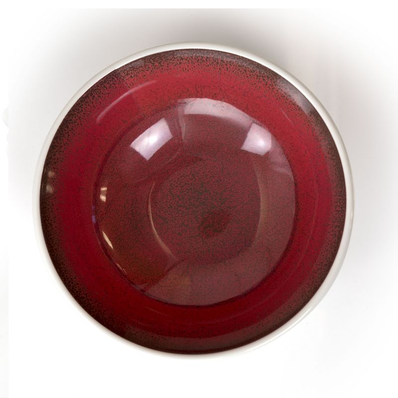 Studio California Cobalt Bay 4 Piece 7.5 Inch Melamine Bowl Set in Red