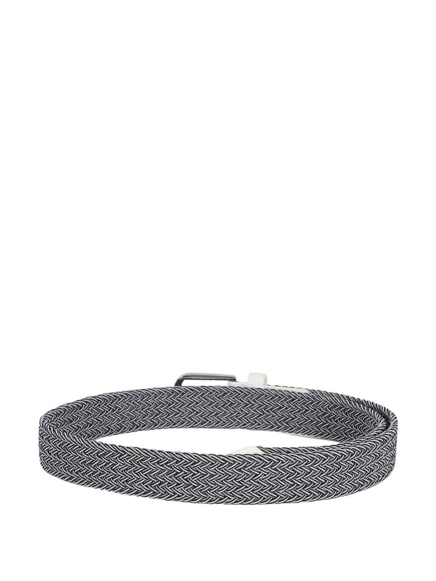 Peter England Black Leather Waist Belt For Men