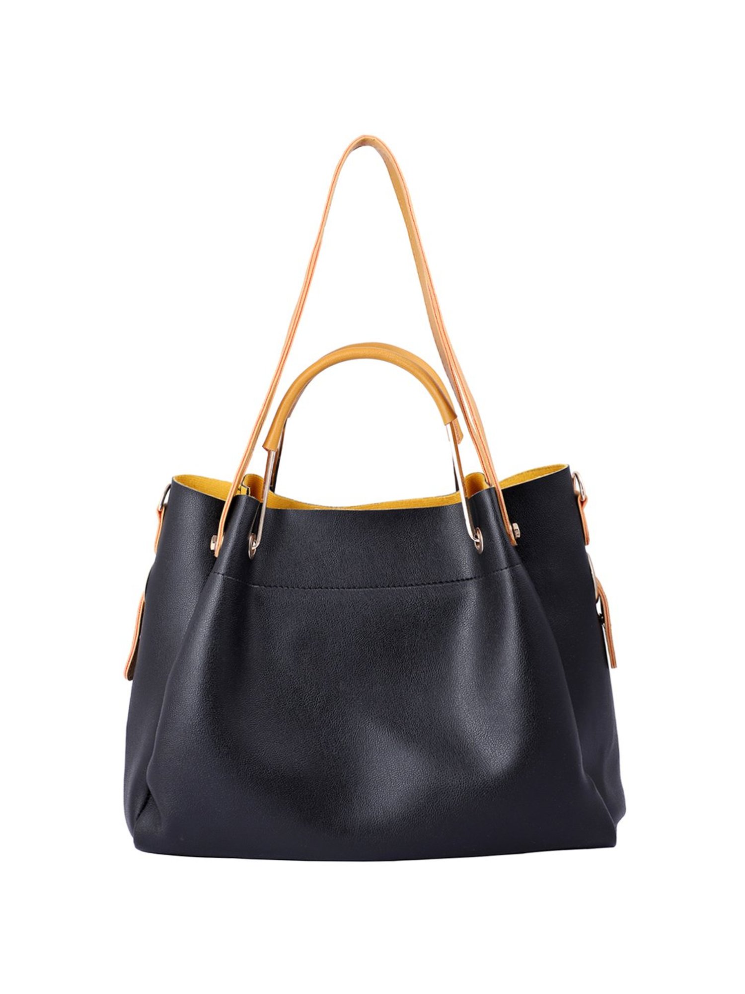 Bagsy Malone Black Shoulder Handbag with Sling Handbag